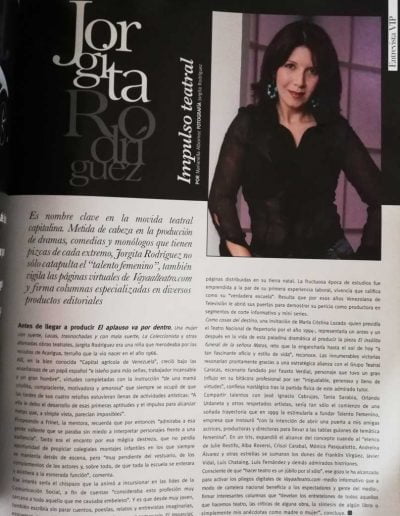 Cosmoguayana Latin Magazine - Entrevista Jorgita Rodríguez