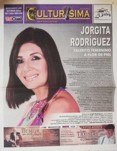 Culturisima - Entrevista Jorgita Rodríguez