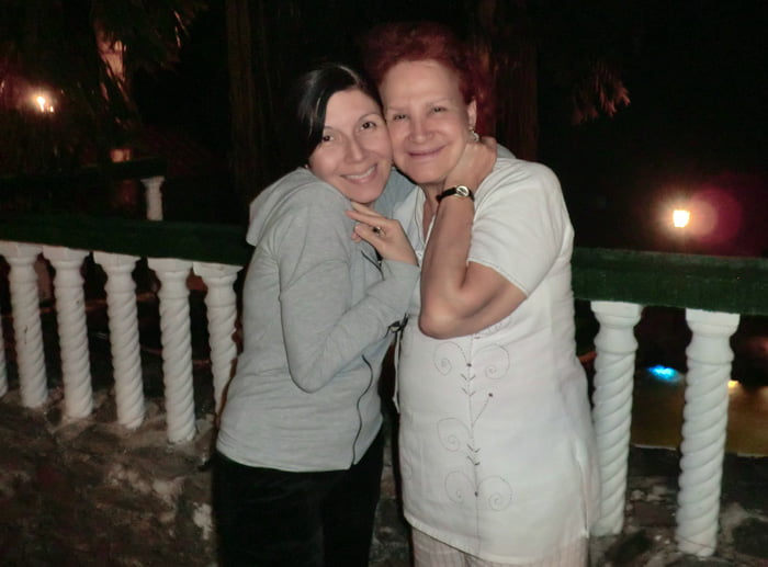 yo con Tania en casa de Claudio